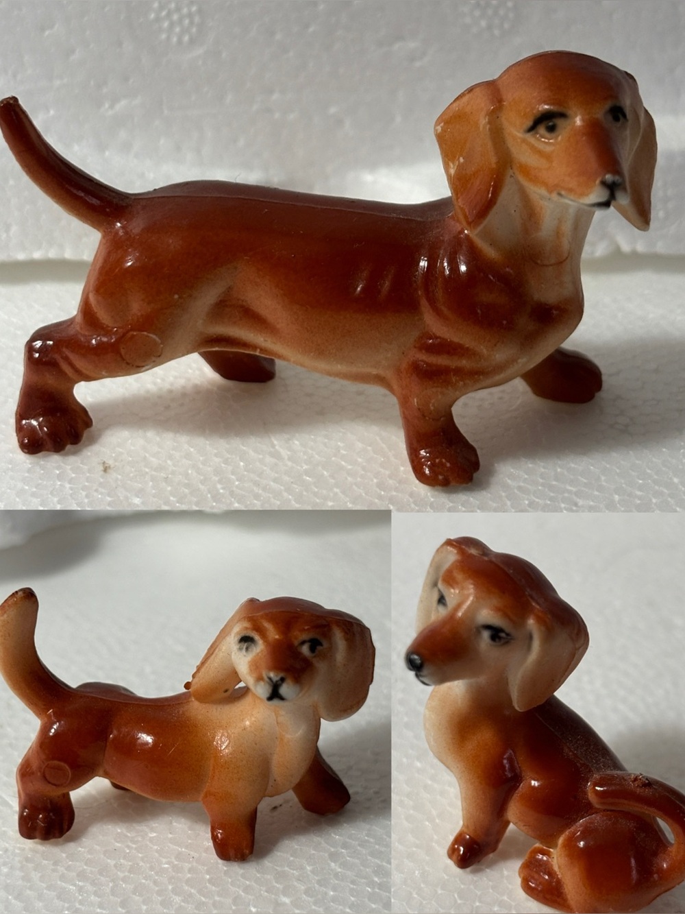 Vintage Mid-Century Hard Plastic Dachshund Weiner Dog Figurine – Hong Kong